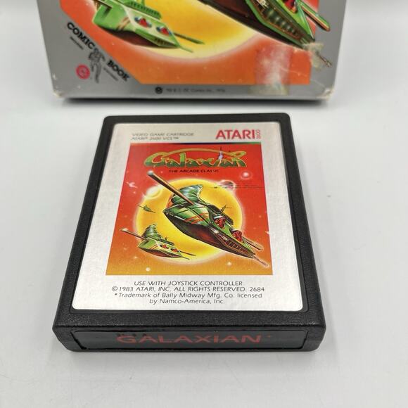 Galaxian for Atari 2600 — With Box — Tested/Working — 1983 - Picture 2 of 11
